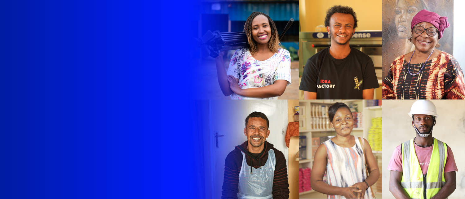 Entrepreneurs from all six countries WIDU is active in: Cameroon, Ethiopia, Ghana, Kenya, Togo and Tunisia